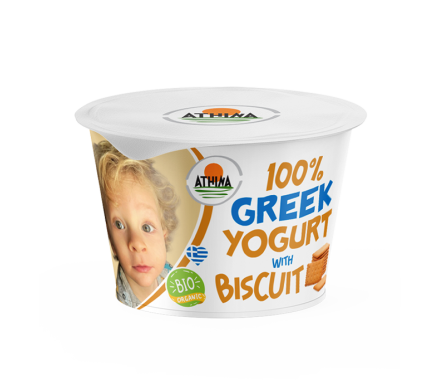 Greek Organic Yogurt with Biscuit 150g