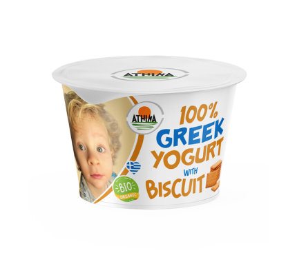 Greek Organic Yogurt with Biscuit 150g 1